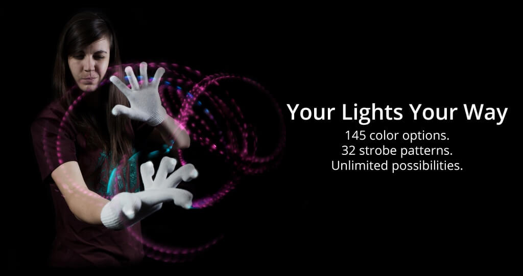 Uber Nano Motion Reactive LED Light Glove Set – LEDGloves.com