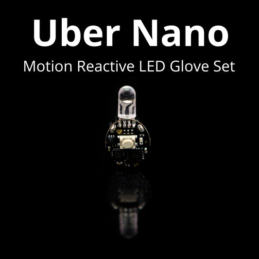 Uber Nano Motion Reactive LED Light Glove Set